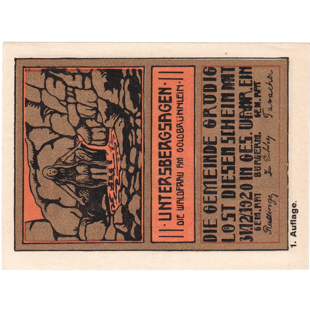 Oostenrijk, Grödig, 40 Heller, roi, 1920, 1920-12-31, SPL, Mehl:FS 290a