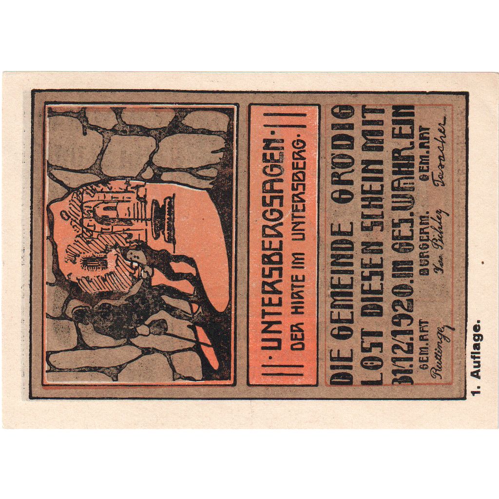 Oostenrijk, Grödig, 10 Heller, soldat, 1920, 1920-12-31, SPL, Mehl:FS 290a