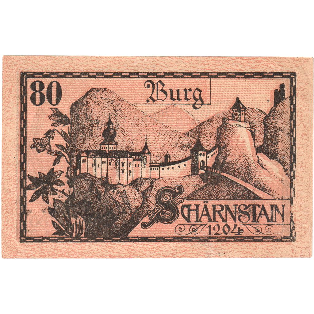 Autriche, Viechtwang, 80 Heller, Foret, 1921, 1921-03-31, SPL, Mehl:FS 1109