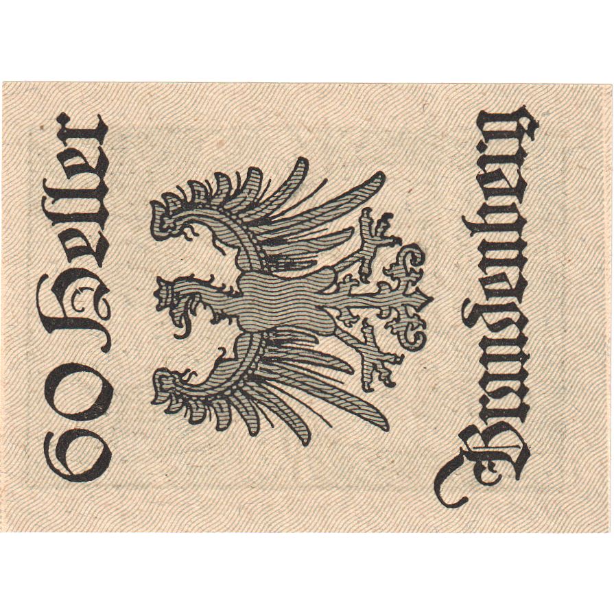 Autriche, Brandenberg, 60 Heller, paysage, 1920, 1920-12-31, SPL, Mehl:FS 99a