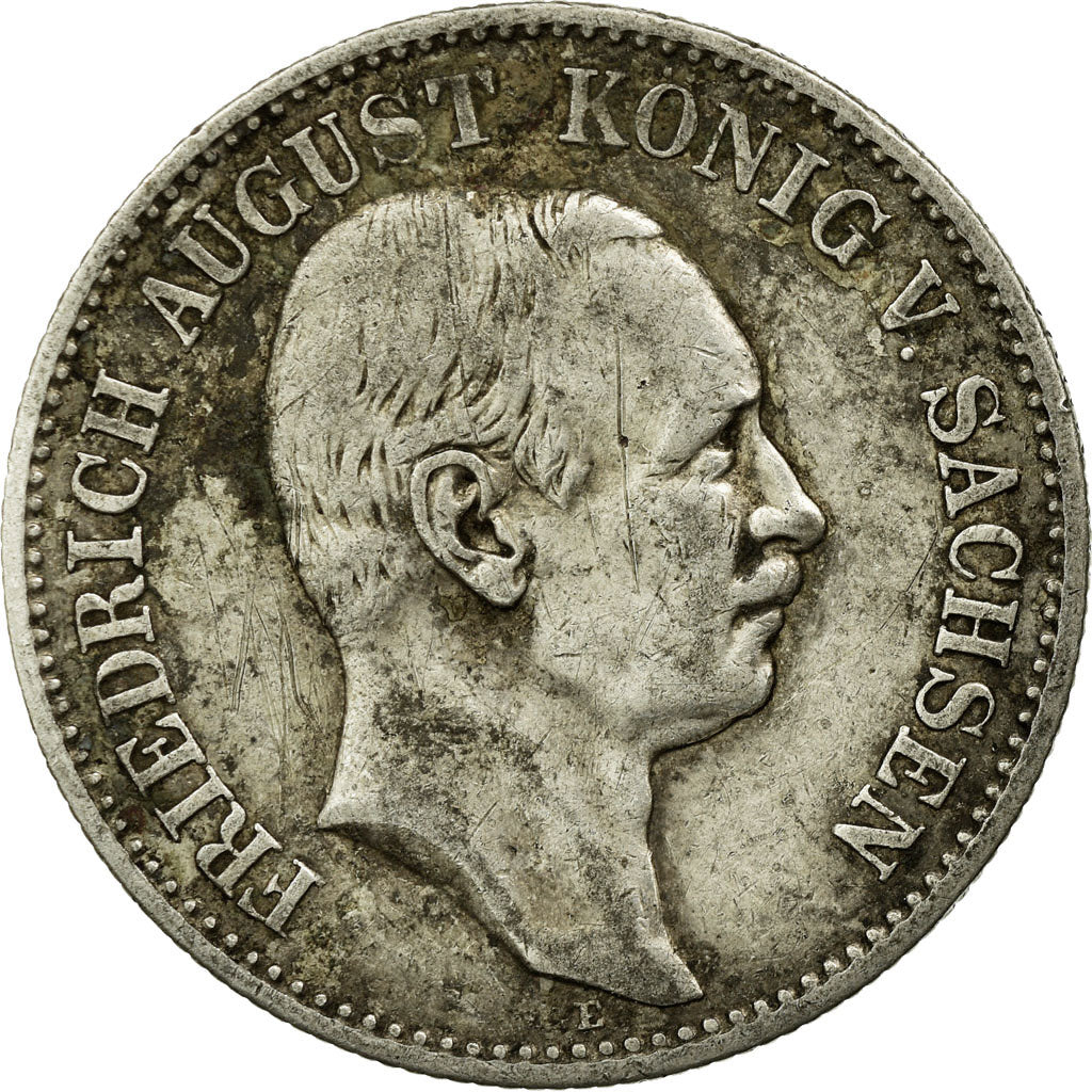 Moneta, Stati tedeschi, SAXONY-ALBERTINE, Friedrich August III, 2 Mark, 1907