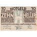 Oostenrijk, Waidhofen, 10 Heller, château 1920-12-31, SUP, Mehl:FS 1127Ia