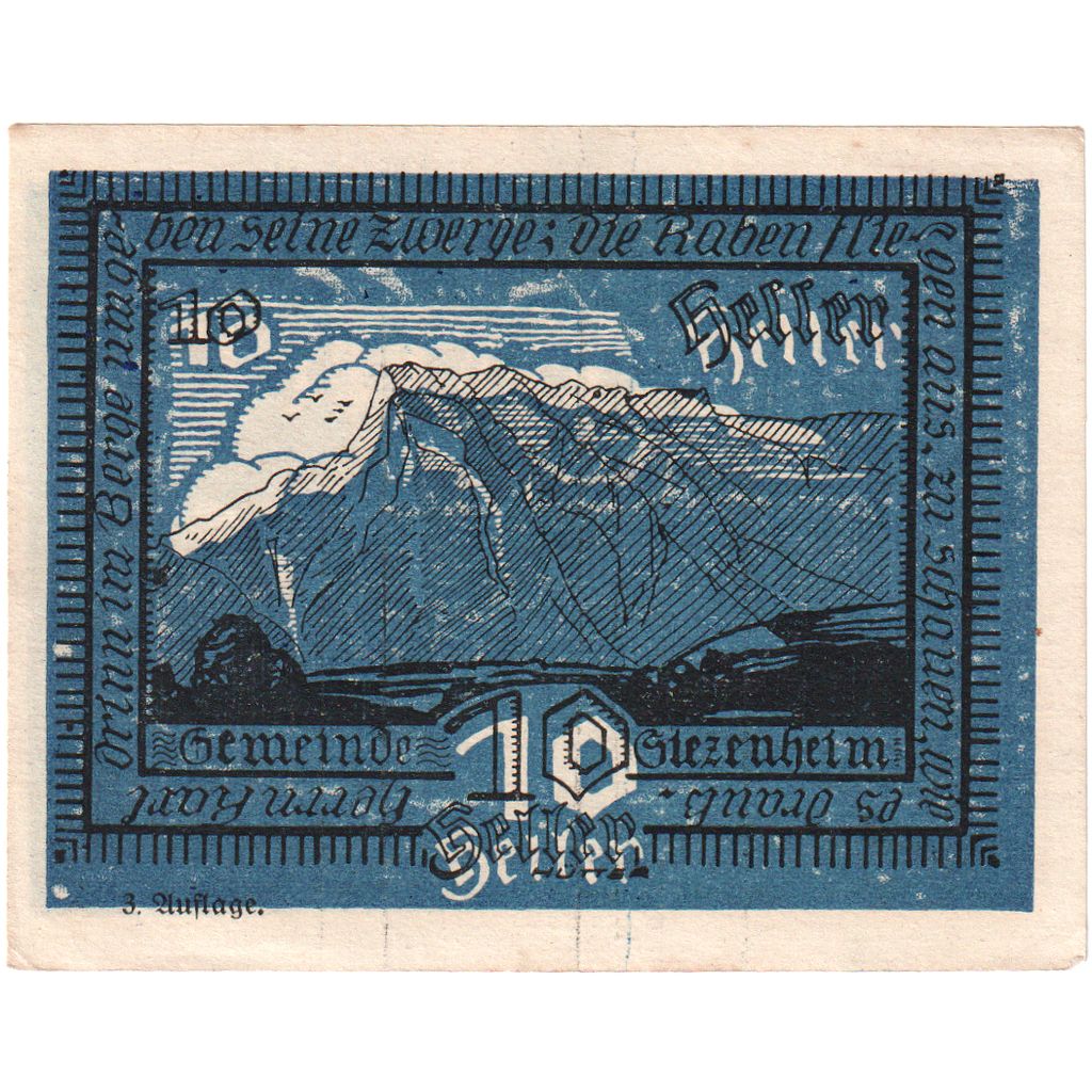 Oostenrijk, Siezenheim, 10 Heller, hiver, 1920, SPL, Mehl:FS 996a