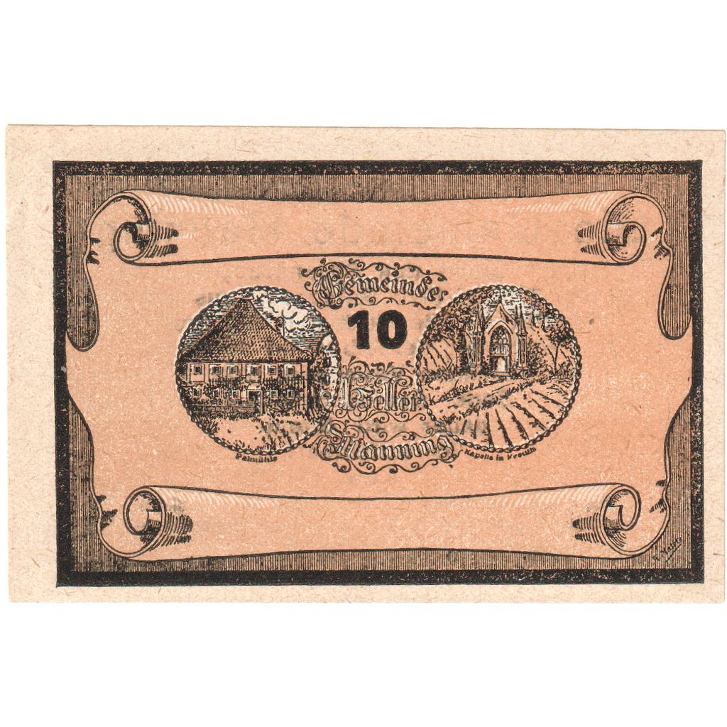 Österreich, Manning, 10 Heller, Texte, 1920, 1920-05-20, UNZ-, Mehl:FS 578b