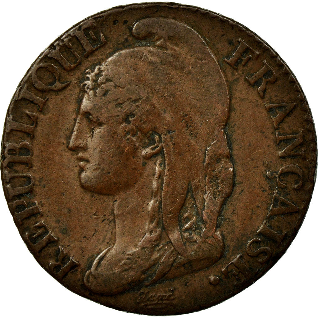 Coin, France, Dupré, 5 Centimes, 1795, Paris, EF(40-45), Bronze, KM:635.1