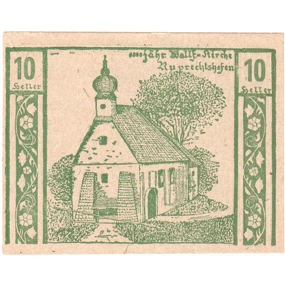 Austria, Niederneukirchen, 10 Heller, Eglise 1920-12-31, SPL Mehl:FS 670a
