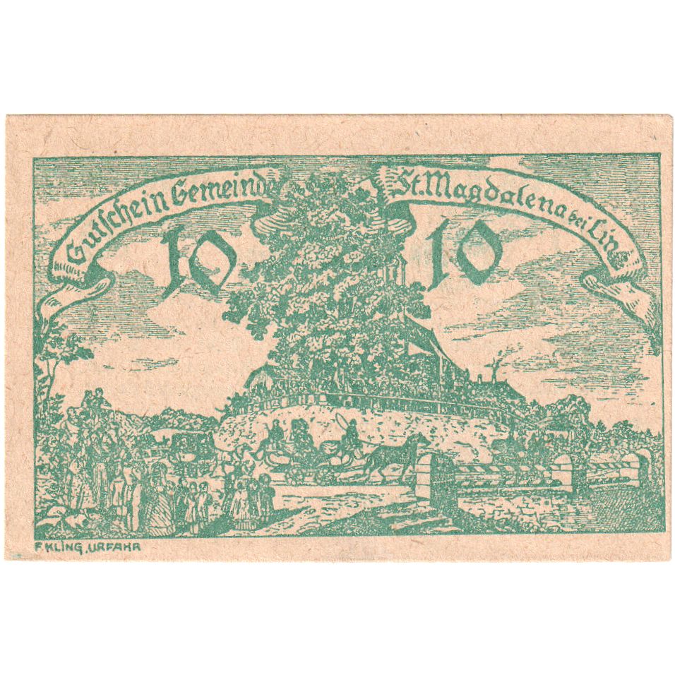 Österreich, St Magdalena, 10 Heller, paysage, 1920, UNZ-, Mehl:FS 906b
