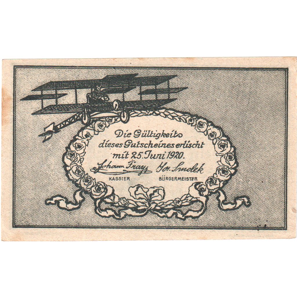 Österreich, Fischamend, 10 Heller, place, 1920, 1920-06-25, VZ, Mehl:FS 202