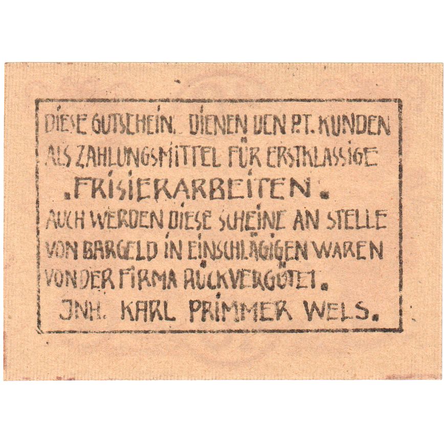 Österreich, Wels, 10 Heller, Texte, 1920, 1920-12-31, UNZ-, Mehl:FS 1169e
