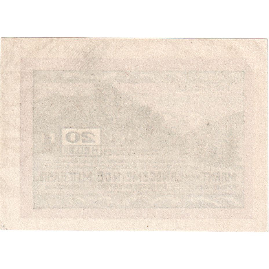 Österreich, Mittersill, 20 Heller, montagne 1920-01-31, UNZ-, Mehl:FS 622a