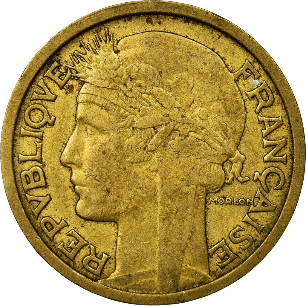 Moneta, Francia, Morlon, 2 Francs, 1935, BB, Alluminio-bronzo, KM:886