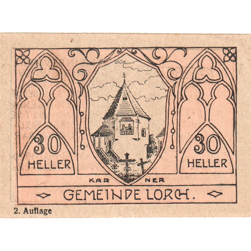 Austria, Lorch, 30 Heller, Eglise, 1920, 1920-12-31, UNC(63), Mehl:FS 564b