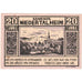 Österreich, Niedertalheim, 20 Heller, village, 1920-12-31, UNZ-, Mehl:FS 672d