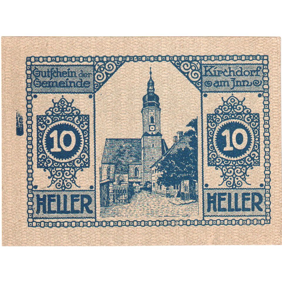 Österreich, Kirchdorf, 10 Heller, Eglise, 1920, 1920-12-31, UNZ-, Mehl:FS 444a