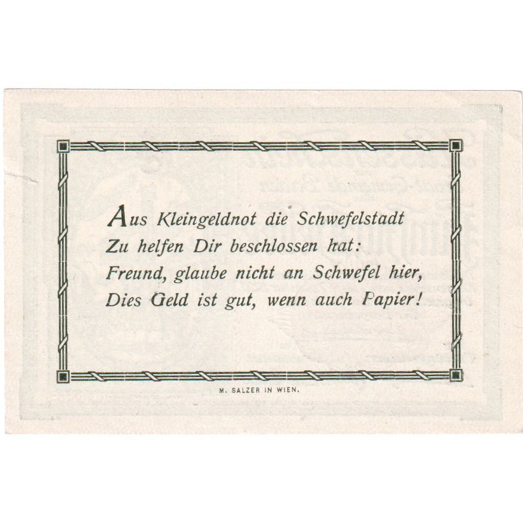 Österreich, Baden, 50 Heller, tour, 1920, 1920-12-31, UNZ-, Mehl:FS 74a