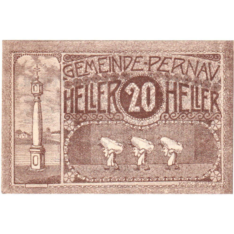 Österreich, Pernau, 20 Heller, Texte, 1920, 1920-10-31, UNZ-, Mehl:FS 734Ia