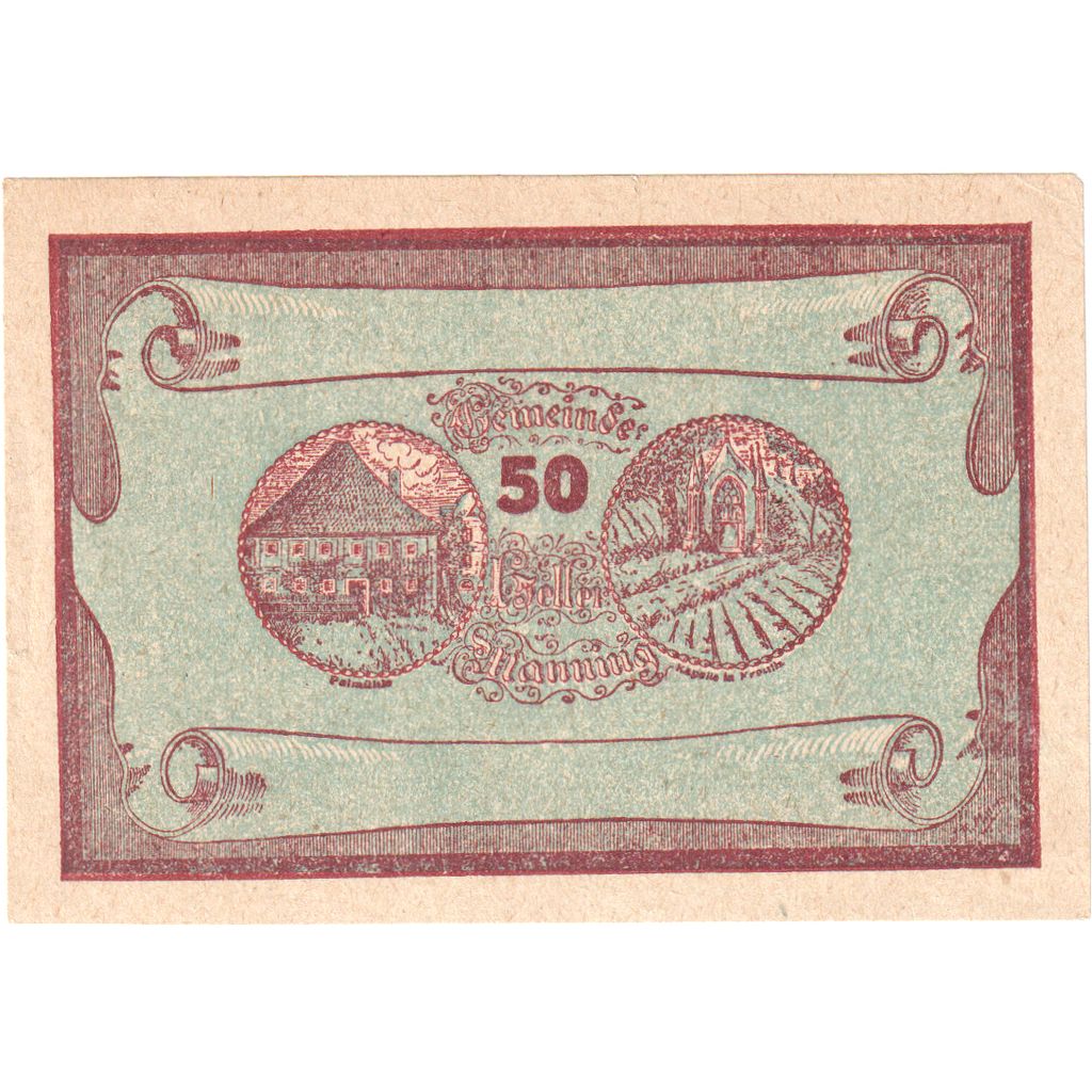 Österreich, Manning, 50 Heller, champs, 1920, 1920-05-22, UNZ-, Mehl:FS 578c