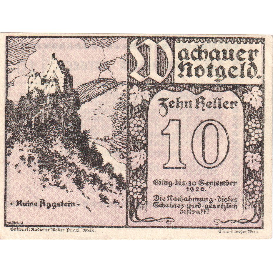Österreich, Spitz, 10 Heller, ruine, 1920, 1920-09-30, UNZ-, Mehl:FS 1122.12IIc