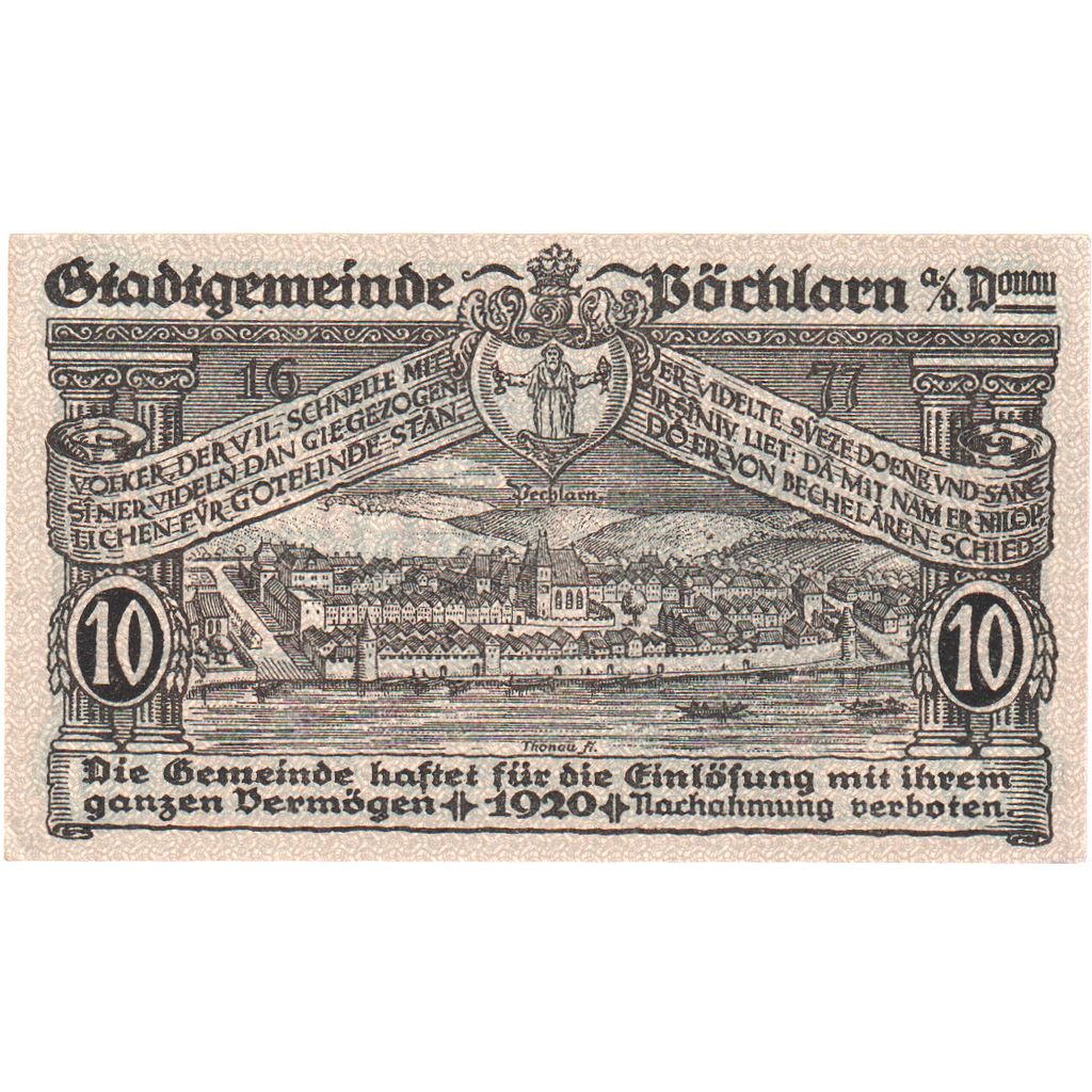 Österreich, Pochlarn, 10 Heller, 1920-12-31, UNZ-