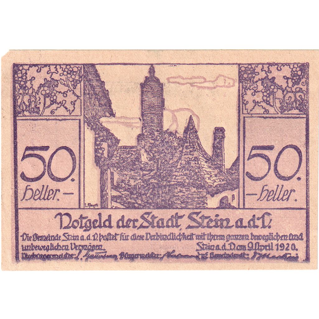 Österreich, Stein an der Donau, 50 Heller, 1920-09-30, UNZ-