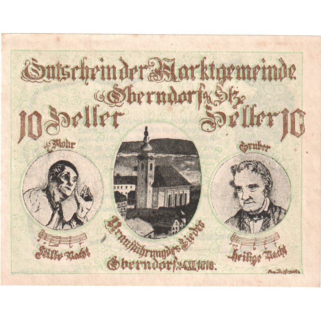 Österreich, Oberndorf, 10 Heller, 1920-12-31, VZ