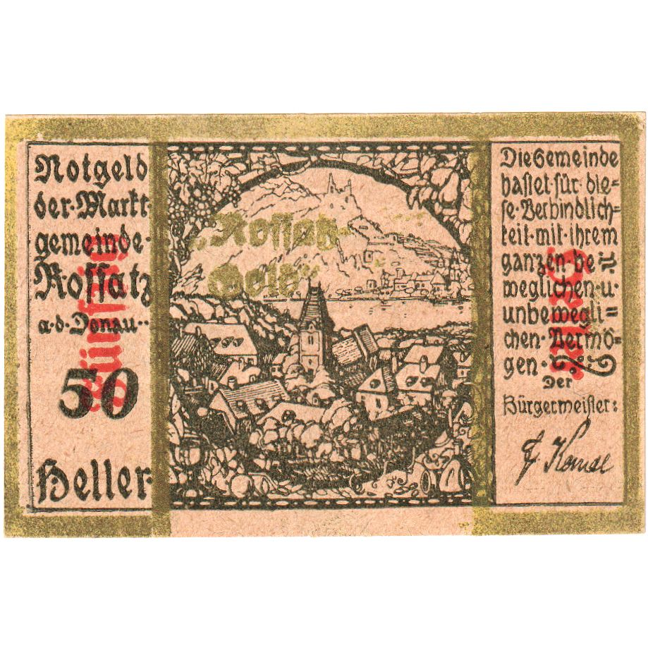 Österreich, Koffatz in der Wachau, 50 Heller, 1920-12-31, UNZ-