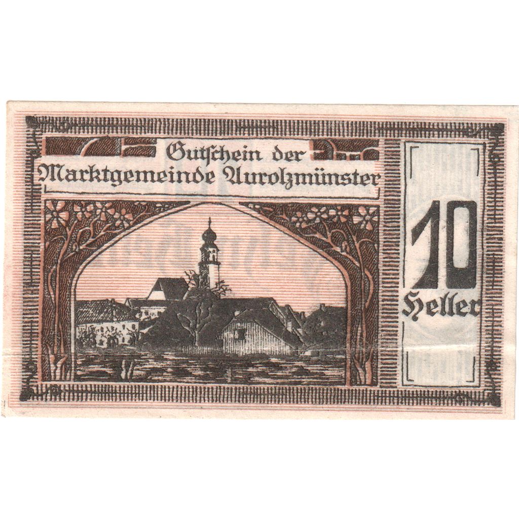 Österreich, Aurolzmunster, 10 Heller, 1920-04-09, UNZ-