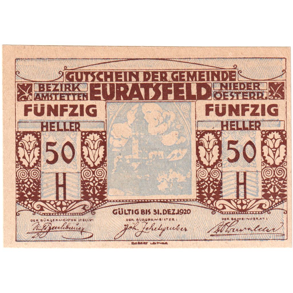 Österreich, Euratsfeld, 50 Heller, 1920-12-31, UNZ-