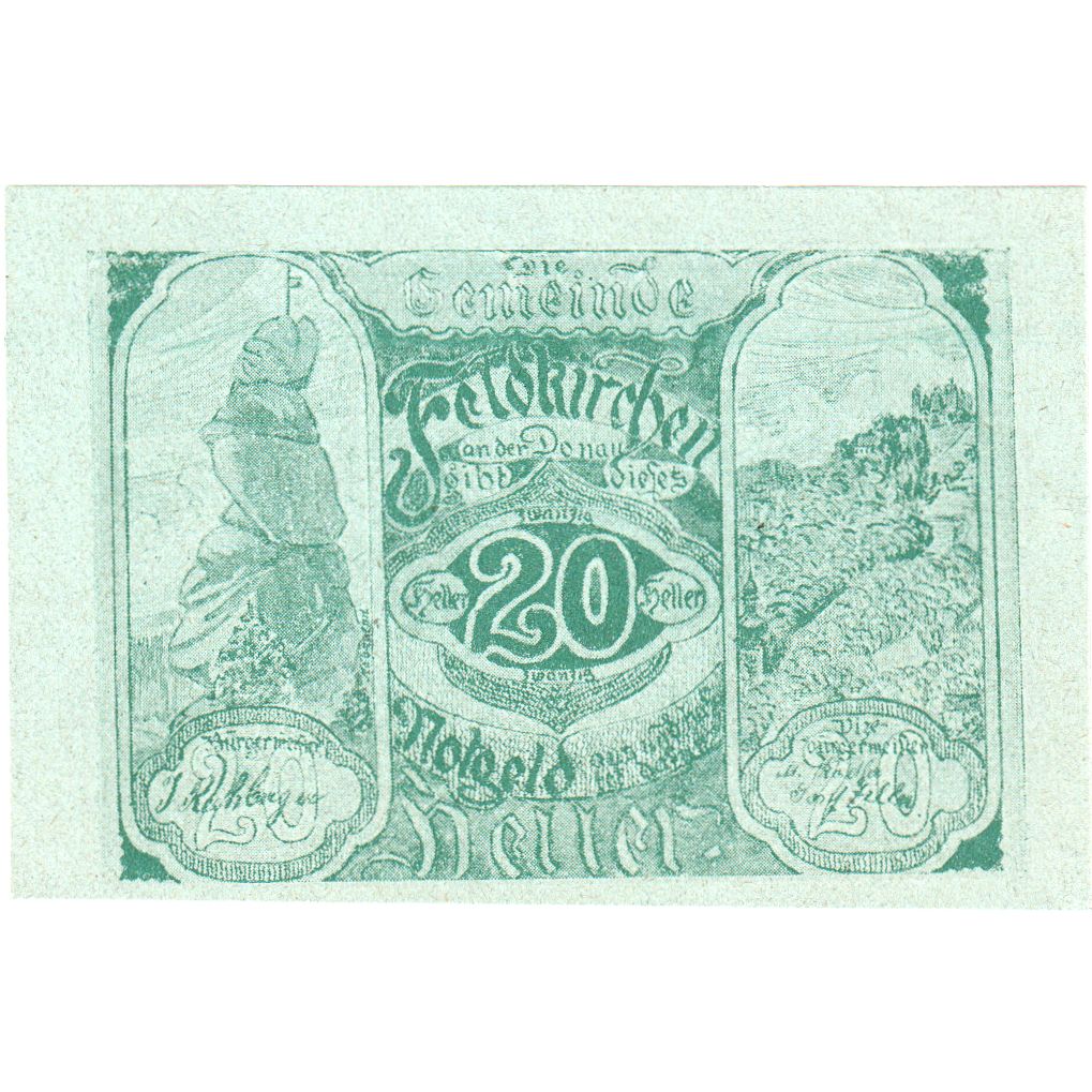 Österreich, Feldkirchen, 20 Heller, UNZ-