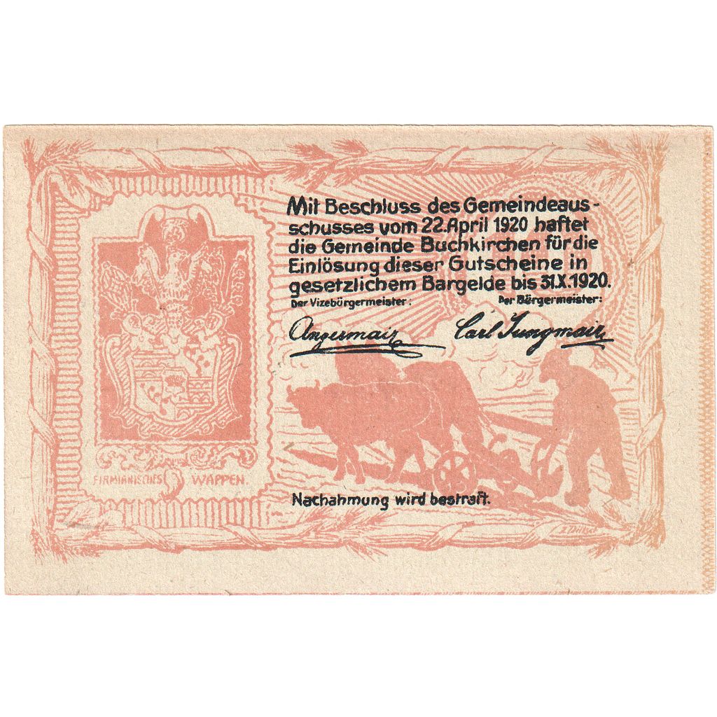 Österreich, Buchkirchen, 10 Heller, 1920-10-31, UNZ-