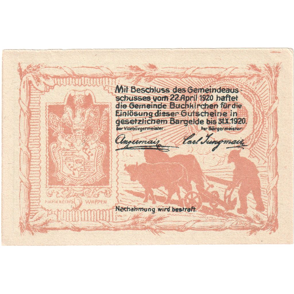 Österreich, Buchkirchen, 10 Heller, 1920-10-31, UNZ-