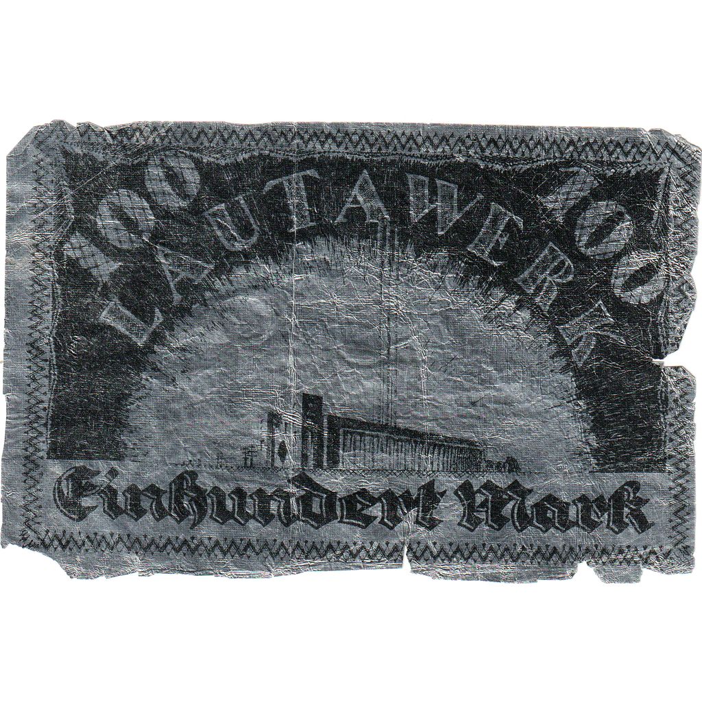 Niemcy, Lautawerker, 100 Mark, 1922-10-10, VF(20-25), Aluminium, Grabowski:502