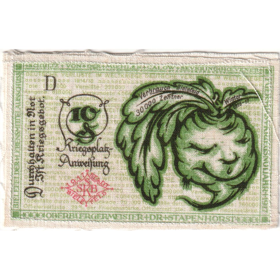 Deutschland, Bielefeld, 10 Pfennig, 1920-04-01, UNZ-, Leinen, Grabowski:11