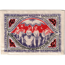 Germany, Bielefeld, 50 Mark, 1922-04-02, UNC(63), Silk, Grabowski:45var