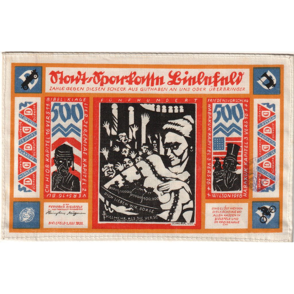 Allemagne, Bielefeld, 500 Mark, 1923-07-01, SPL, Lin, Grabowski:74a