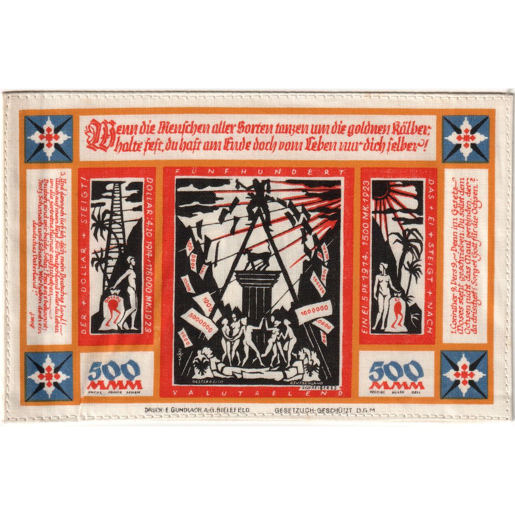Allemagne, Bielefeld, 500 Mark, 1923-07-01, SPL, Lin, Grabowski:74a