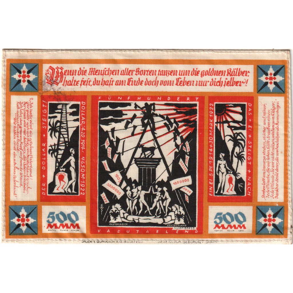 Germany, Bielefeld, 500 Mark, 1922-10-21, AU(55-58), Linen, Grabowski:55a