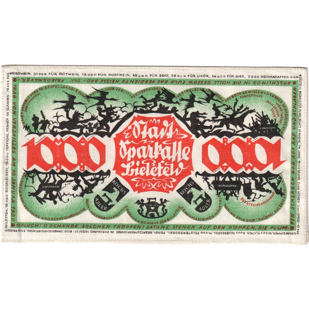 Germany, Bielefeld, 1000 Mark, 1922-12-15, UNC(63), Linen, Grabowski:60b