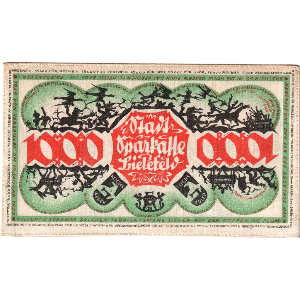 Deutschland, Bielefeld, 1000 Mark, 1922-12-15, VZ, Leinen, Grabowski:60a