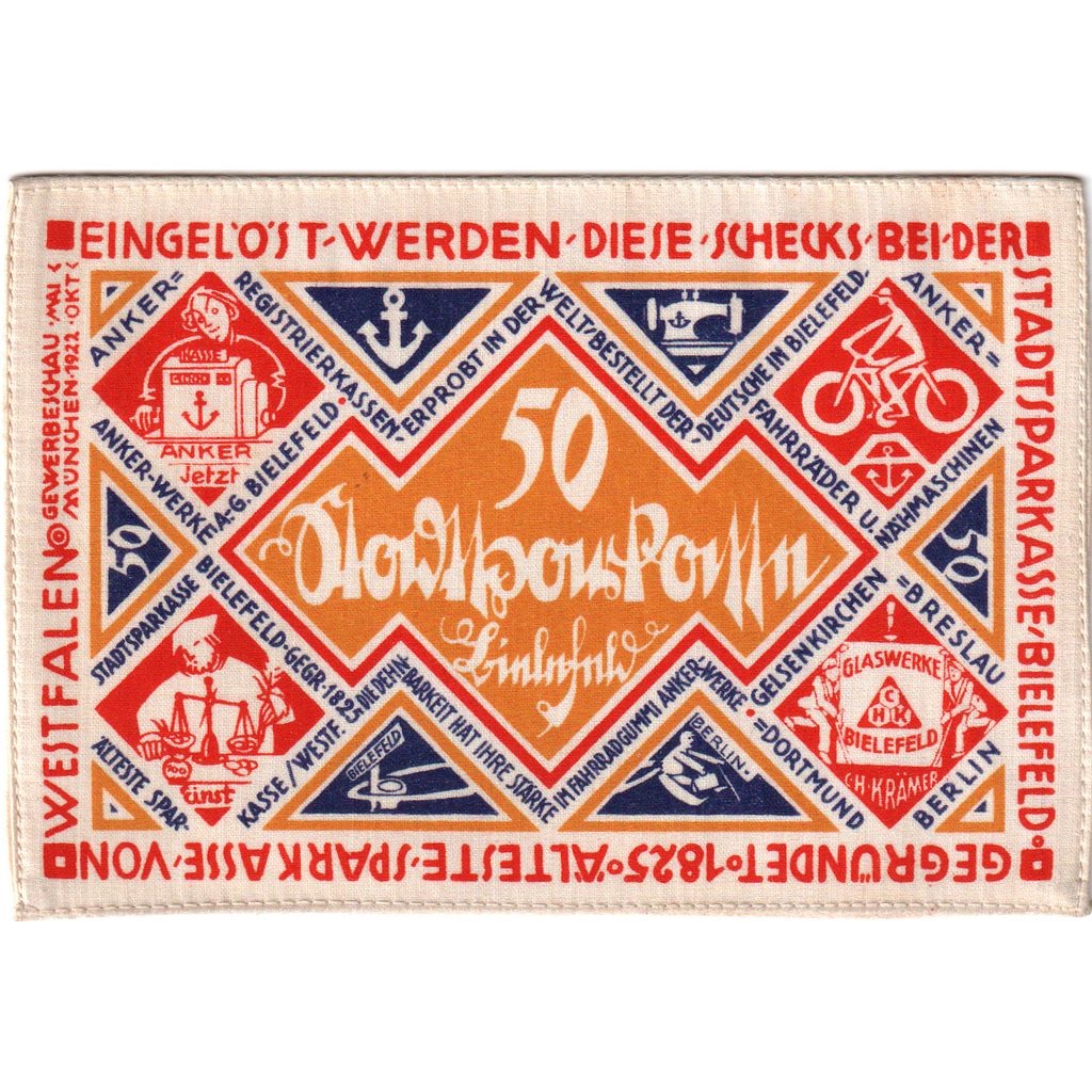 Germania, Bielefeld, 50 Mark, 1922-04-09, SPL, Seta, Grabowski:46d