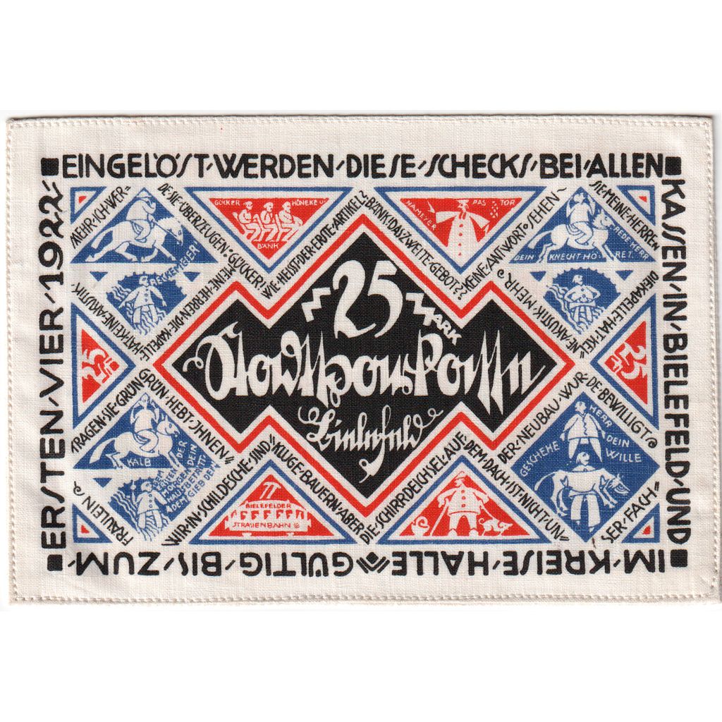 Allemagne, Bielefeld, 25 MARK, 1921-07-15, SPL, Lin, Grabowski:17a
