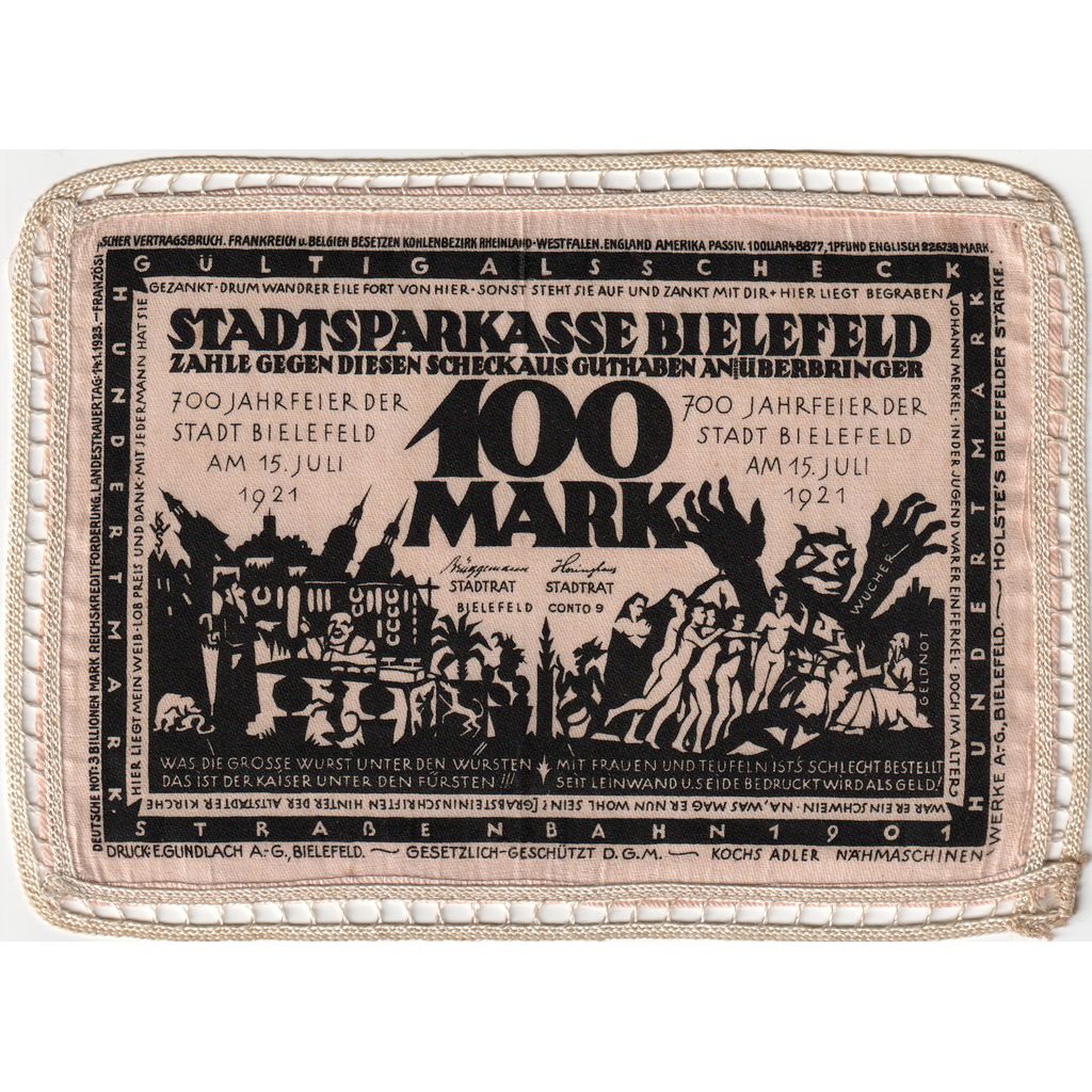 Alemania, Bielefeld, 100 Mark, 1921-07-15, SC, Seda, Grabowski:28c