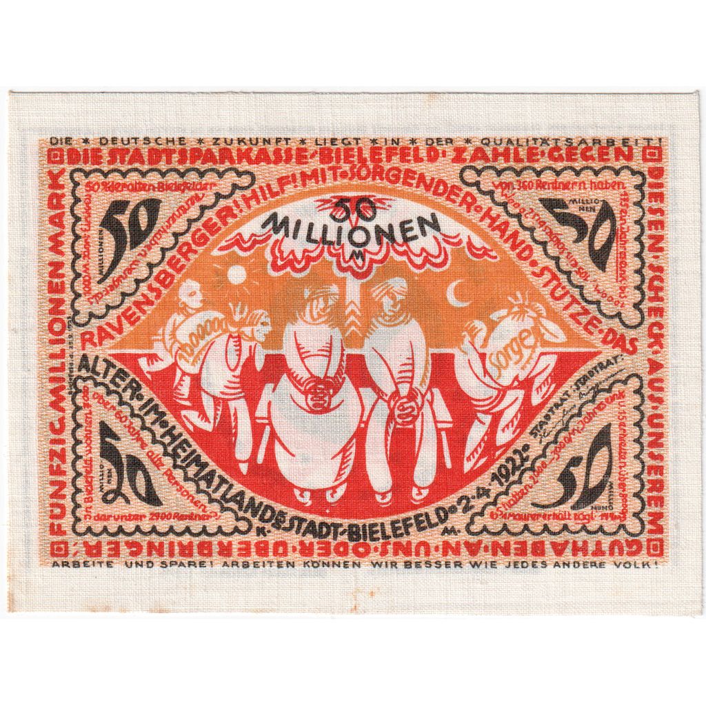 Germania, Bielefeld, 50 Millionen Mark, 1922-04-02, SPL, Lino, Grabowski:83