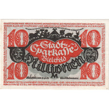 Germany, Bielefeld, 10 Millionen Mark, 1923-09-09, UNC(63), Linen, Grabowski:82