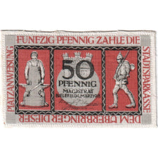 Germany, Bielefeld, 50 Pfennig, 1918-03-01, UNC(63), Linen, Grabowski:5a