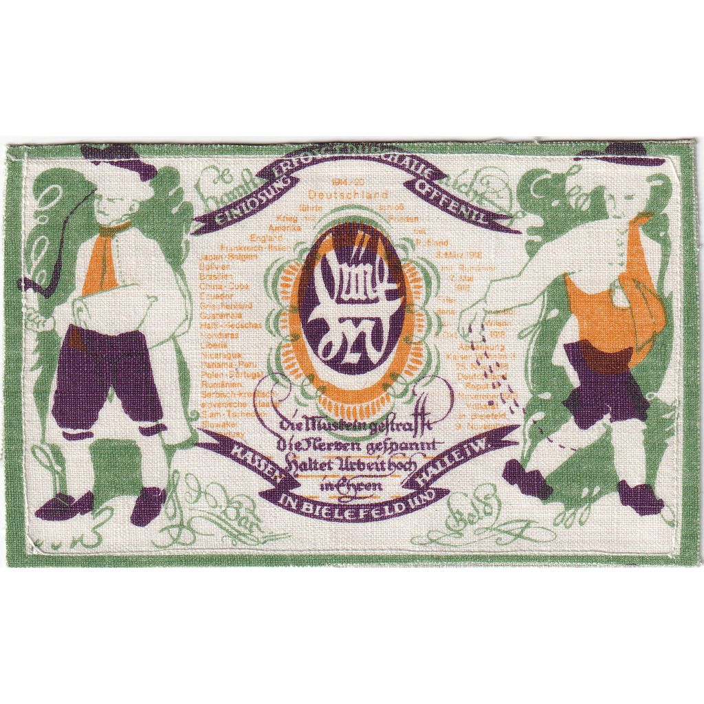 Germania, Bielefeld, 5 Mark, 1920-01-10, SPL, Lino, Grabowski:15