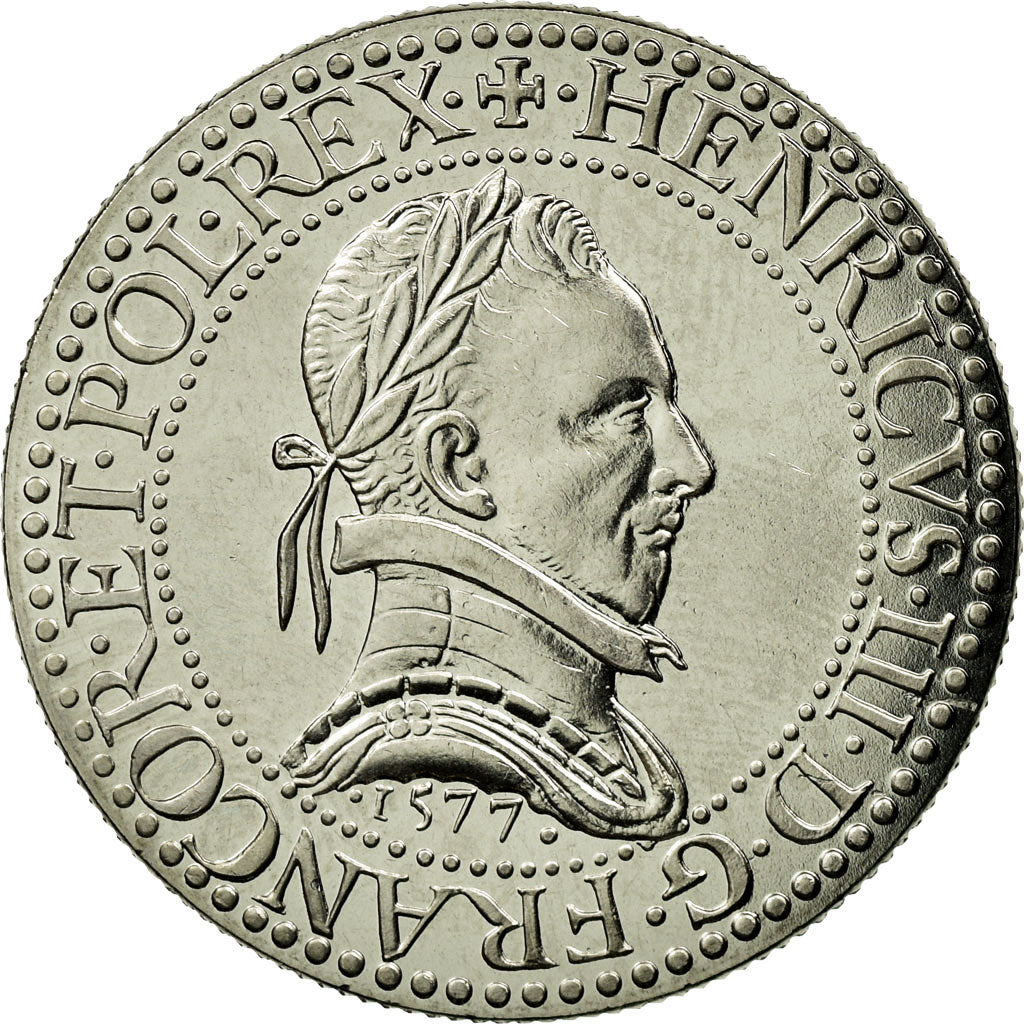 Coin, France, Franc d'Henri III, 5 Francs, 2000, Paris, MS(63), Copper-Nickel