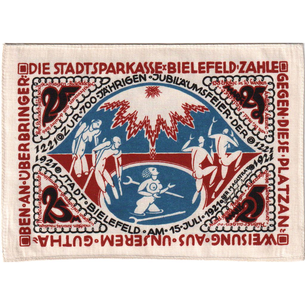 Germania, Bielefeld, 25 MARK, 1921-07-15, SPL, Seta, Grabowski:23b