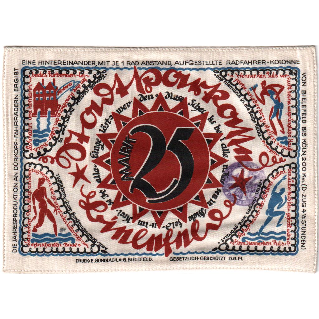 Germania, Bielefeld, 25 MARK, 1921-07-15, SPL, Seta, Grabowski:23b