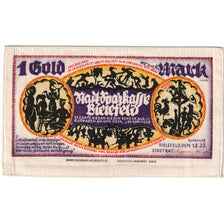 Deutschland, Bielefeld, 1 Goldmark, 1923-02-01, UNZ-, Seide, Grabowski:100b